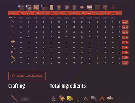 rust boom calculator